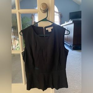 Liz Claiborne peplum black shirt
